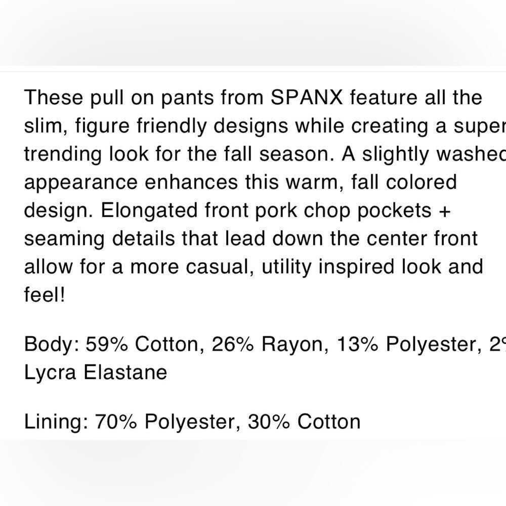 SPANX Stretch Twill Straight Medium - Picture 6 of 6